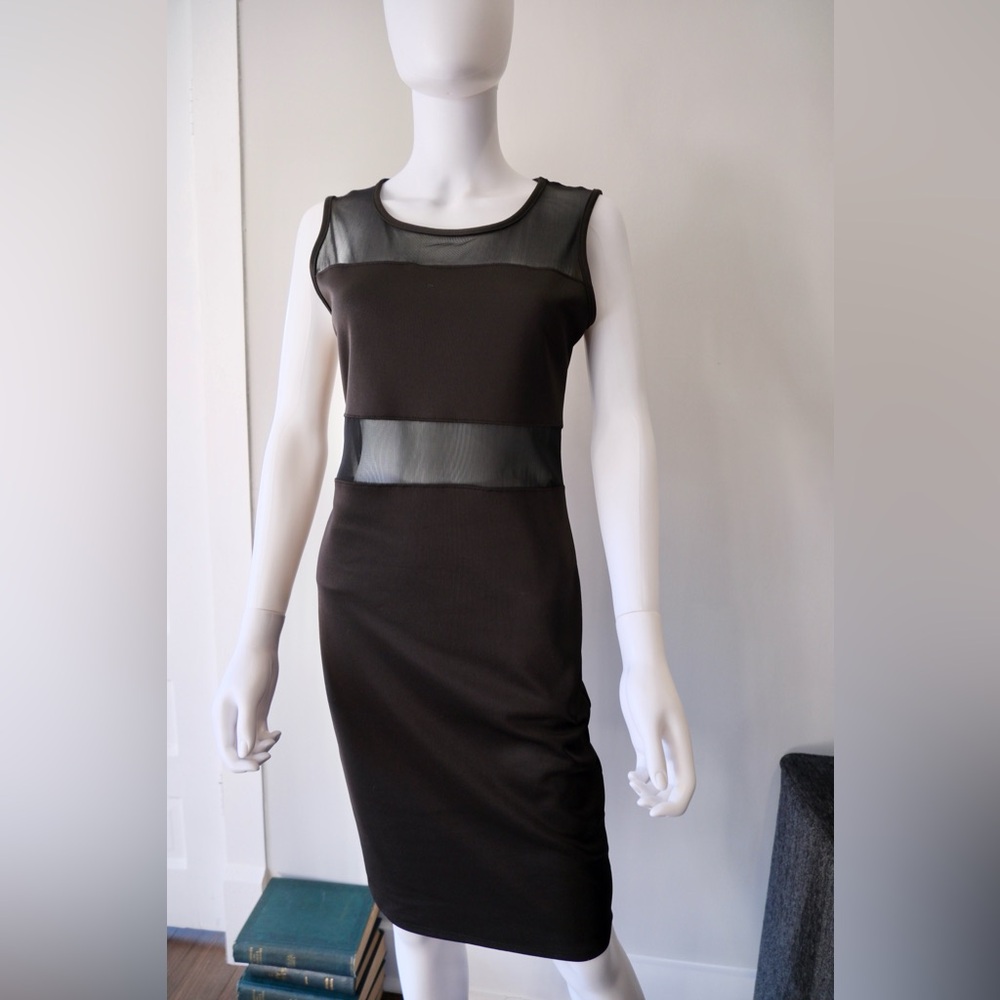 Y2K Vintage Urban Rose Black Cutout Bodycon Dress